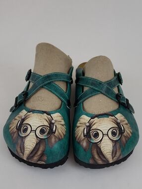 Calceo Elephant Comfort Clogs Sandals Size EU 38 / US 7.5
